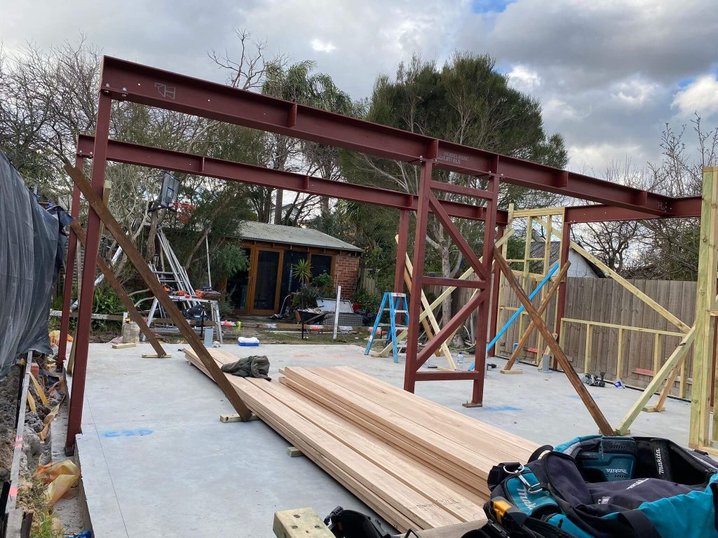 Structural steel fabrication and installation work by Heidelberg Lintels