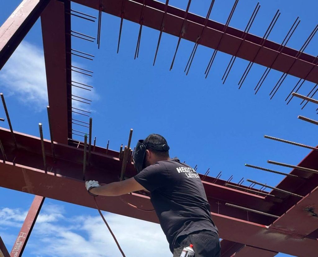 Structural steel installation for the Stirling project by Heidelberg Lintels